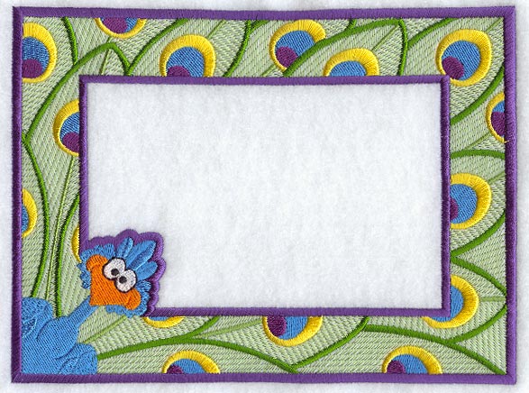 Peacock photo frame