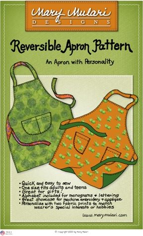 DIY Apron! Reversible apron that is easy to make! -